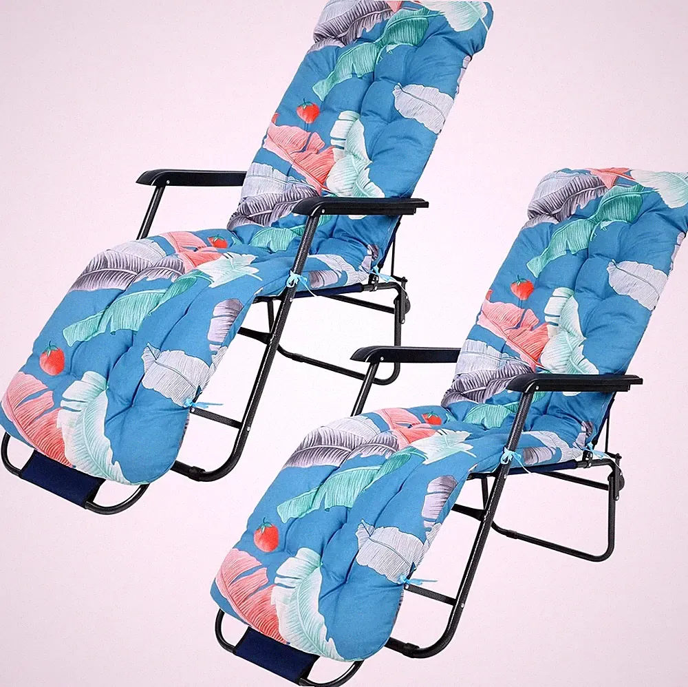 2 Pcs Outdoor Lounge Chair Cushions 67 X 21 Inch Patio Lawn Lounger Cushion Flor