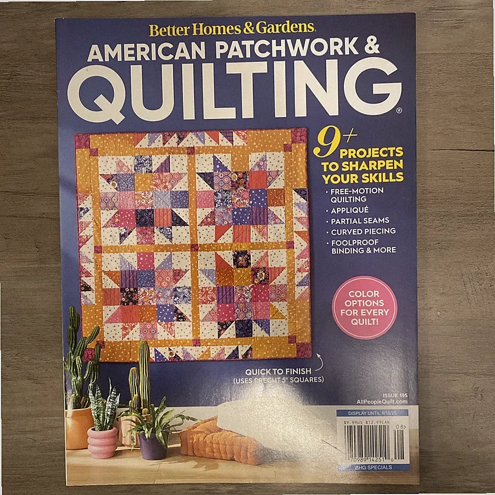 Better Homes and Garden American Patchwork & Quilting Issue 195 August 2025