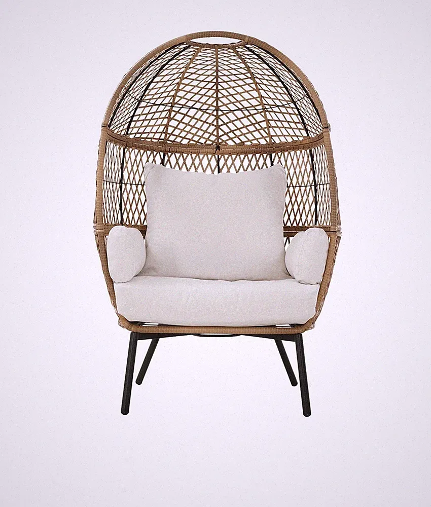 Better Homes & Gardens Ventura Boho Stationary Wicker Egg Chair