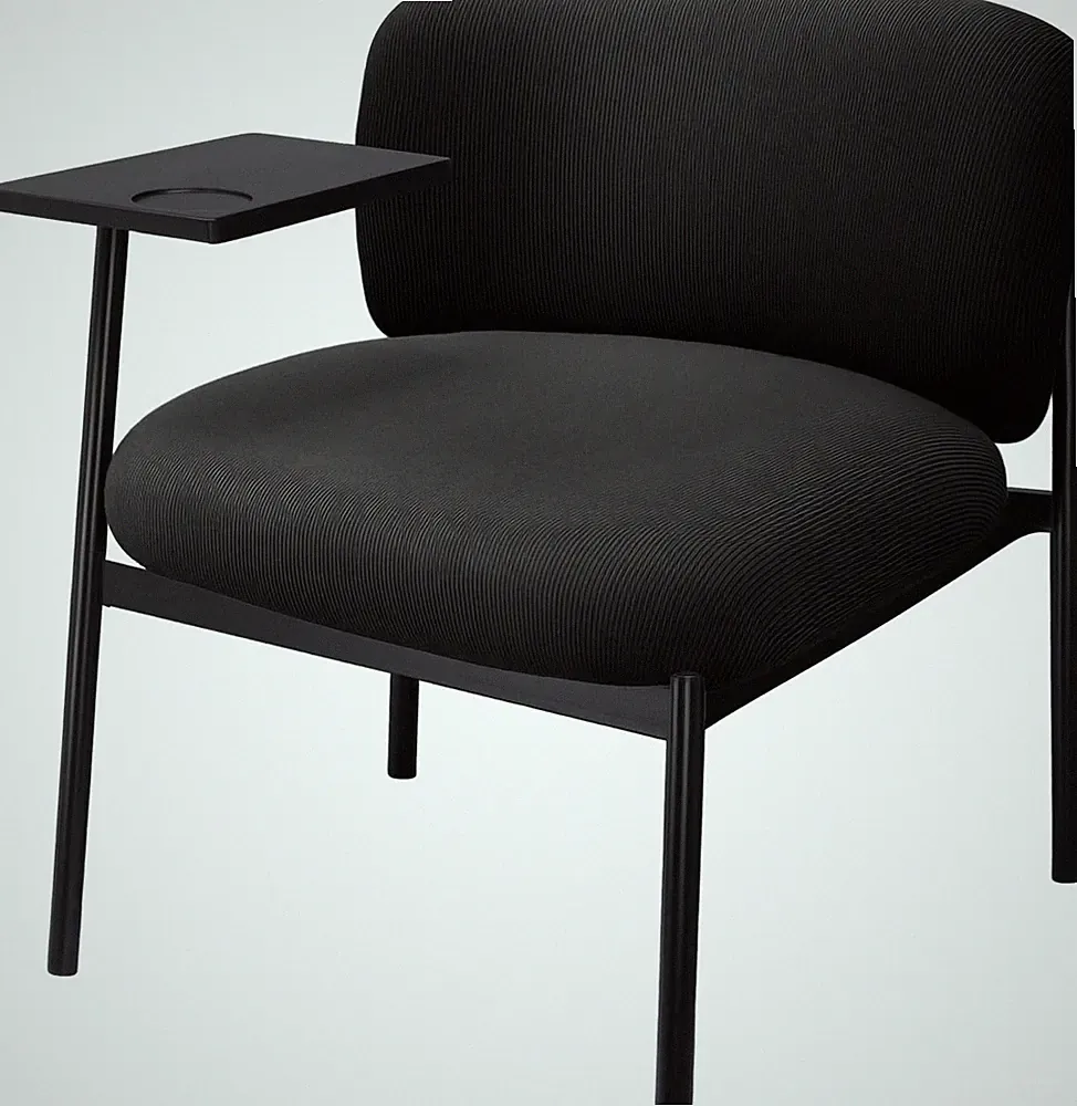 Modern Accent Lounge Chair with Rotating Table for Living Room/Bedroom/Garden