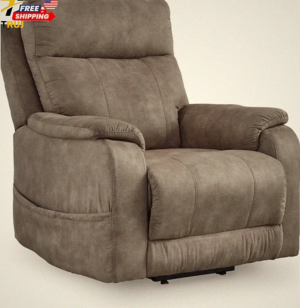 Modern Dual Motor Power Lift Recliner with Adjustable Backrest USB Ports Heat an