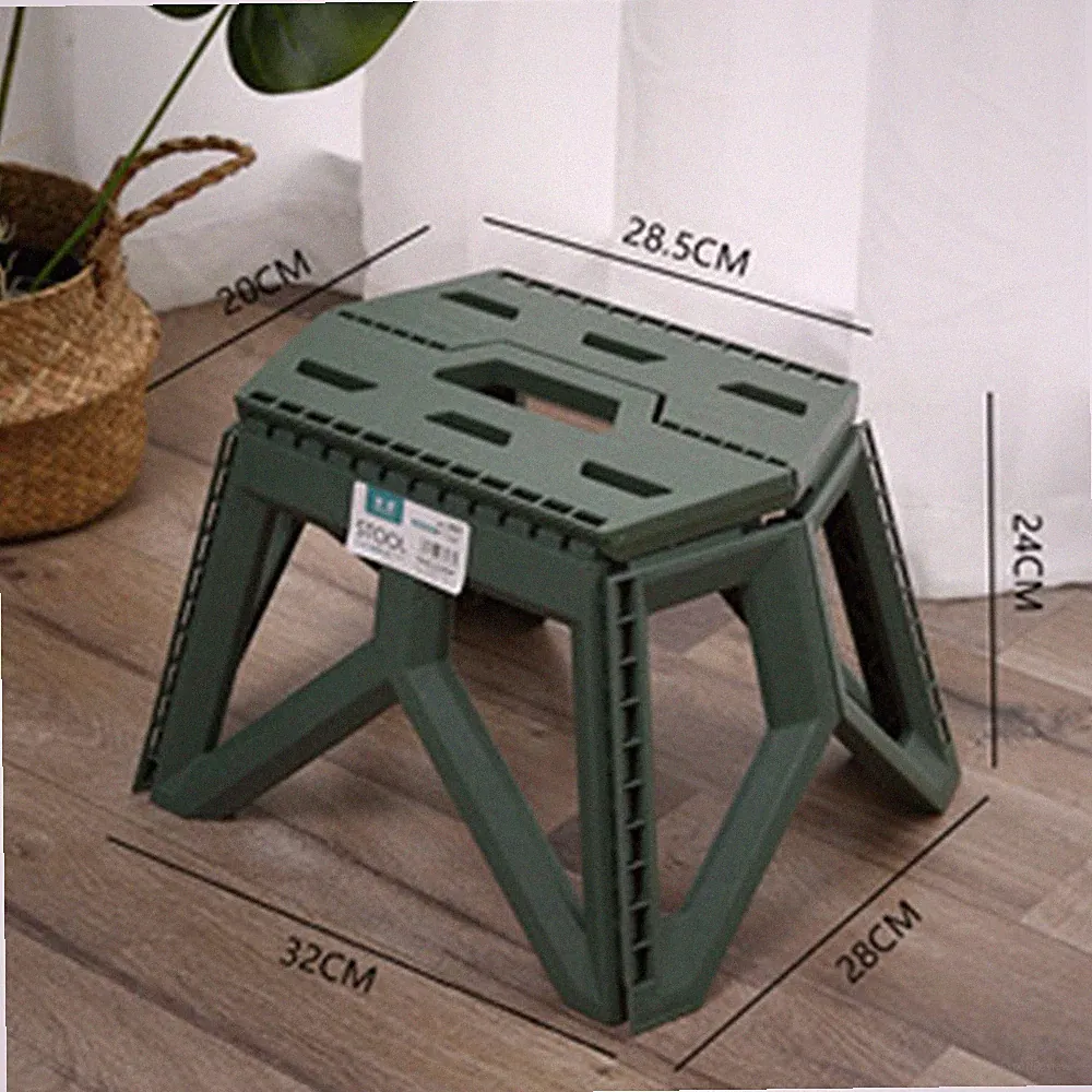 Outdoor Small Stool Portable Folding Stool High Load Bearing Durable Small Chair