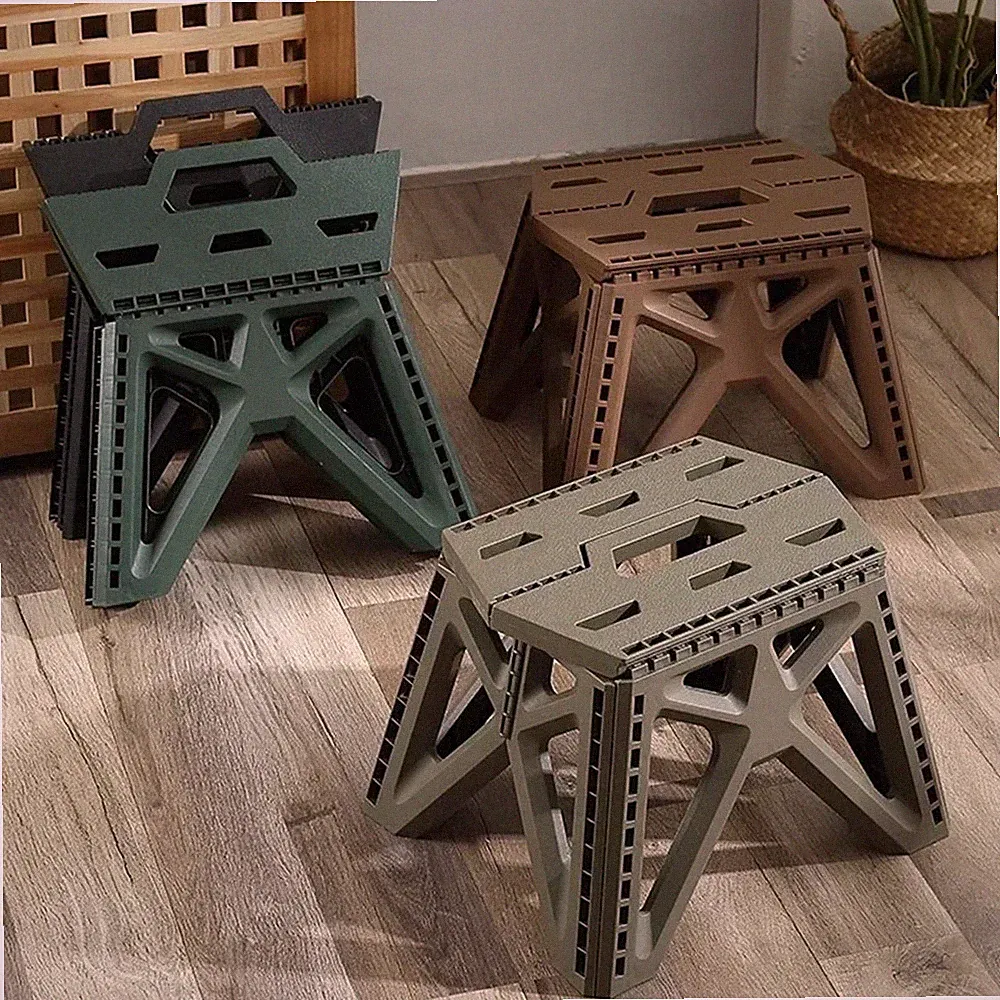 Portable Folding Camping Chair Heavy Duty Small Stool for Hiking Fishing BBQ Out